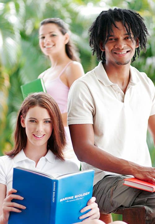 Students Corner Students getting an online high school diploma
