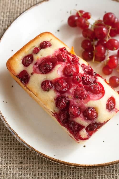 Fresh Red Currant Yogurt Cakes Crumb A Food Blog