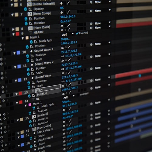 Video Production on a screen