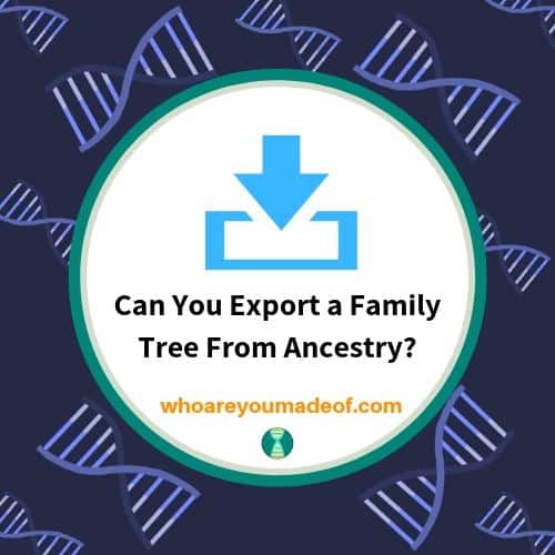 Can You Export a Family Tree From Ancestry_