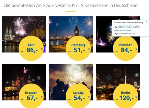 silvesterreisen