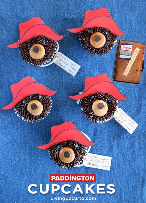 Wie man Paddington Bär Cupcakes macht. LivingLocurto.com