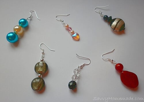 simple head pin earrings