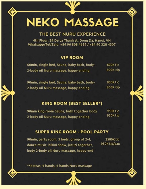 9 Places for Hanoi Happy Ending Massage A Farang Abroad