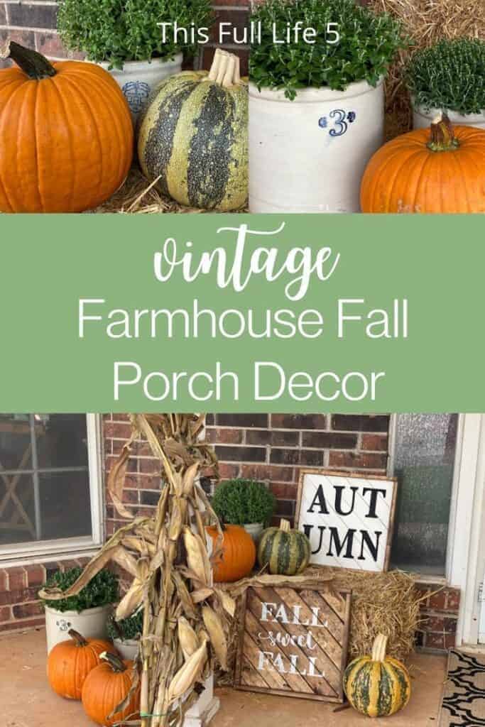 Simple Farmhouse Fall Porch Decor 1
