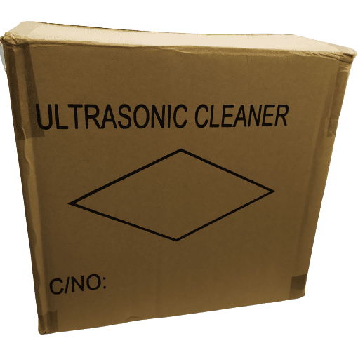 Image shows a plain cardboard box.