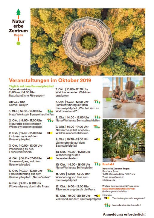 Events Nature Heritage Centre Prora-October 2019