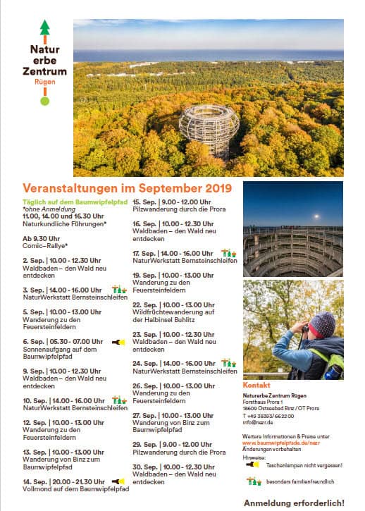 Events nature Heritage Centre Prora-September 2019