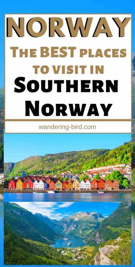 Looking for places to visit in Southern Norway? Whether you're visiting in summer or winter, these are the BEST places to visit in South Norway on a road trip or tour. Fjords, waterfalls, towns, cities and the BEST things to see. There's also a MAP so you can plan your trip. #norway #norwaytips #roadtrip #southern