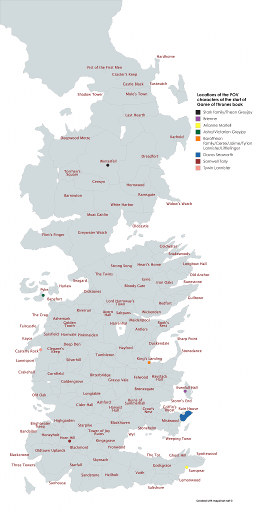 The Westeros Game Of Thrones Asoiaf Map Now Available On