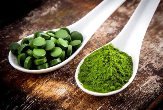 clorela ou spirulina