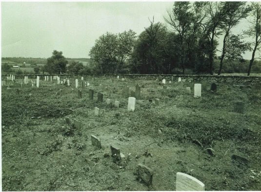 Moore Cemetery after 1954 clean-up