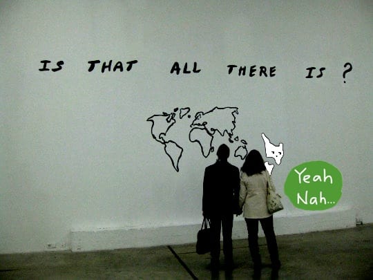 Via World Maps Without New Zealand.