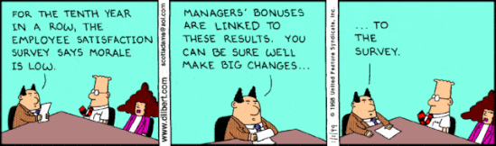 The Posts Managers Loved Most on Lighthouse in 2016 2 dilbert-low-employee-morale