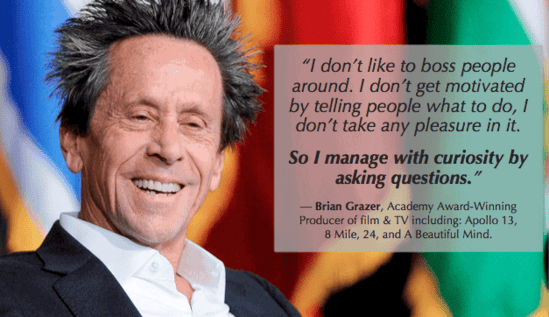 How great leaders get out of management debt and stay that way 2 management debt - get out of management debt by asking questions like brian grazer