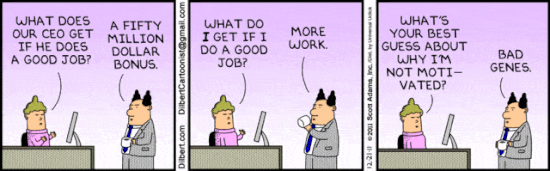 How to Motivate Your Team Without Breaking the Bank 1 how to motivate your team is not giving more work like Dilbert