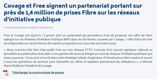 communique de presse partenariat