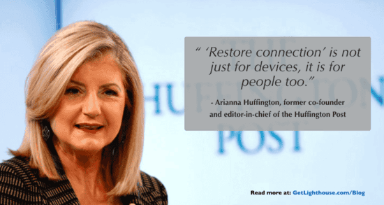 Keys to Managing Millennials in the Workplace from the Voice America Podcast 7 managing millennials in the workplace - arianna huffington quote