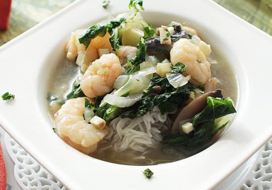 Spicy Thai Shrimp Soup For One | One Dish Kitchen