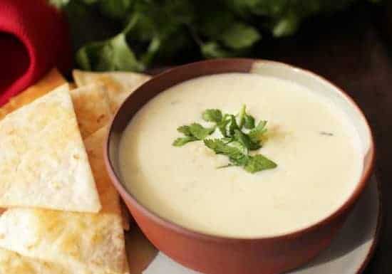 Small Batch White Queso Recipe | One Dish Kitchen | Game Day Recipes