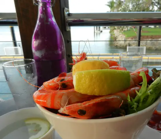 Where to eat in Port Douglas prawns on the deck 