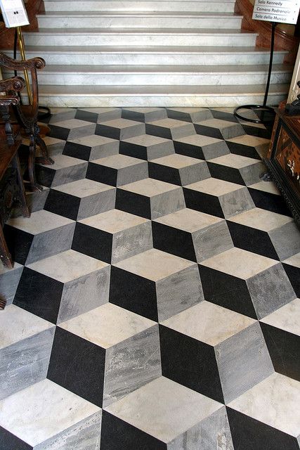 Geometrical 3d tiles in cube shape