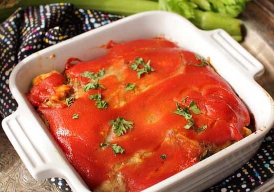 This Bacon Cheeseburger Meatloaf For One tastes just like a bacon cheeseburger without the bun. The ultimate single serving comfort food. | One Dish Kitchen