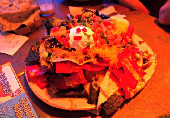 A nachos starter for two nachos with all the trimmings