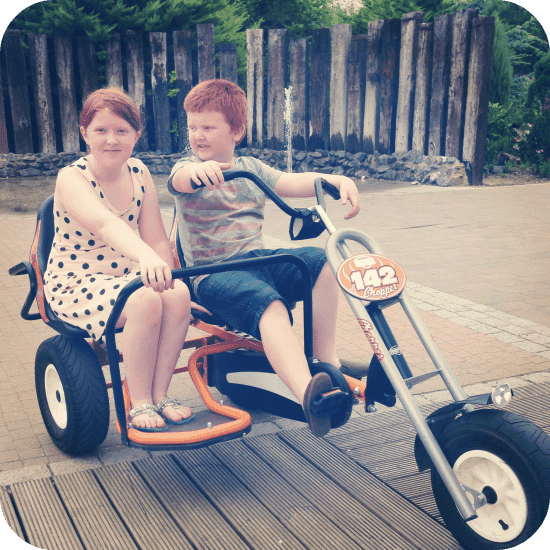 Exploring Butlins on the go-karts
