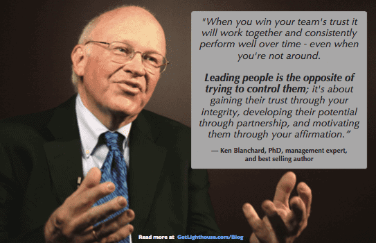 What leaders must learn about the First Follower principle 2 first follower comes when you listen to your people not control them according to Ken Blanchard