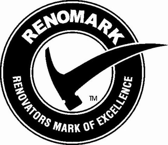 RenoMark-jpeg Renomark black logo with hammer as checkmark