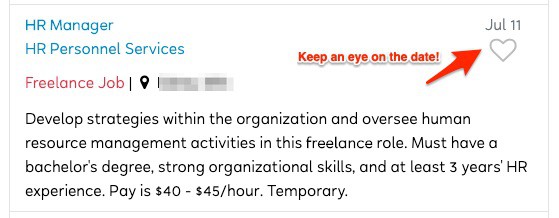 FlexJobs Job Listing Example