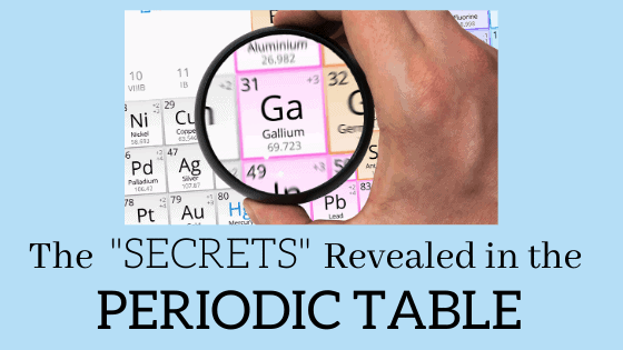 The periodic table holds a wealth of information once you know where to look