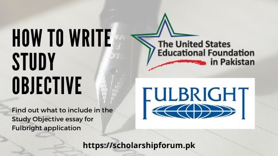 Study objective for Fulbright application