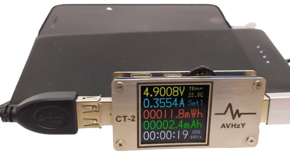 Image shows my powerbank and setup for the UNBREAKcable cable.