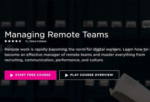 Five Remote Management Courses to Help you Grow as a Leader 3 Pluralsight's remote management course is great at visual and audio presentation.