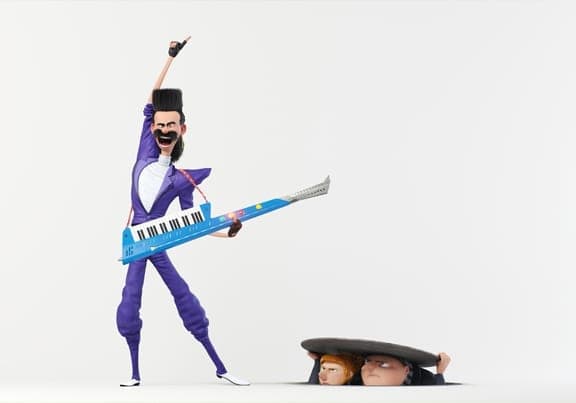 TREY PARKER voices Balthazar Bratt in Illumination Entertainment and Universal Pictures Despicable Me 3, in theaters on June 30, 2017. Credit: Illumination Entertainment and Universal Pictures