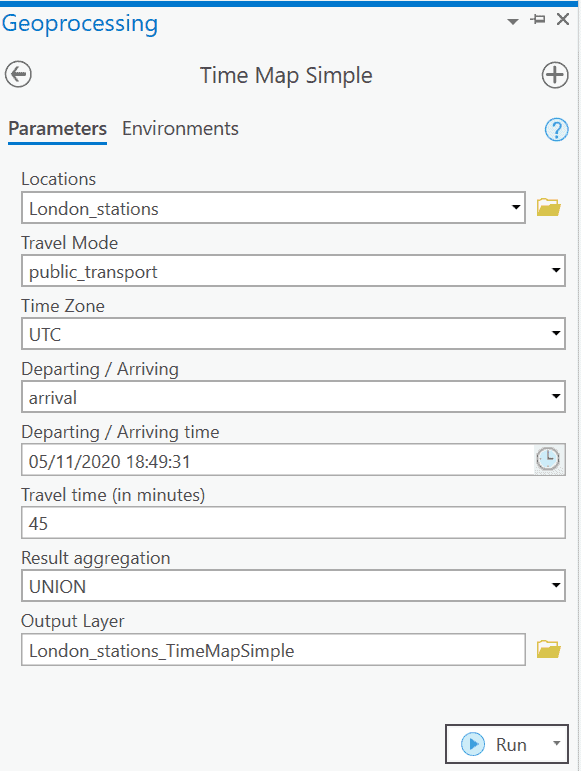 Time Map Simple tool