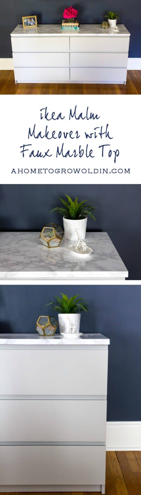 How To Makeover Your Ikea Malm Dresser With A Marble Top A Home To Grow Old In Available at ikea in several colors and sizes.but super plain. ikea malm dresser with a marble top