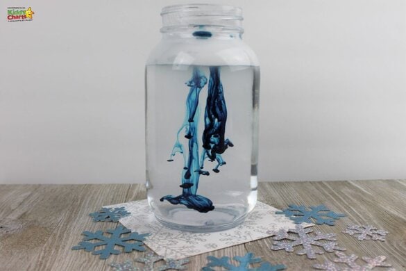 Simple weather activity shaving foam rain clouds