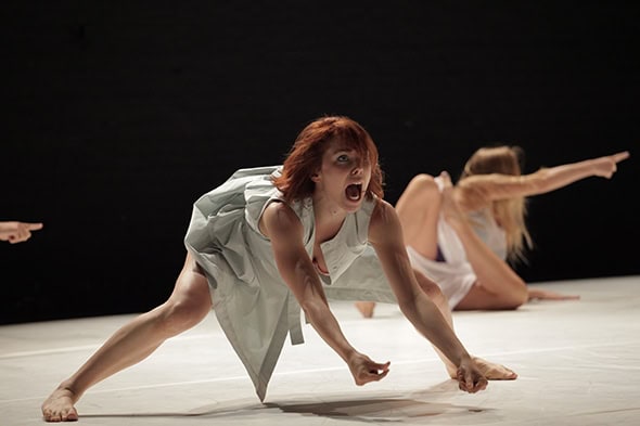 Going for broke: Laura Lorenzi in Igor and Moreno's Wolves will be watching (photo: Stephen Berkeley-White)