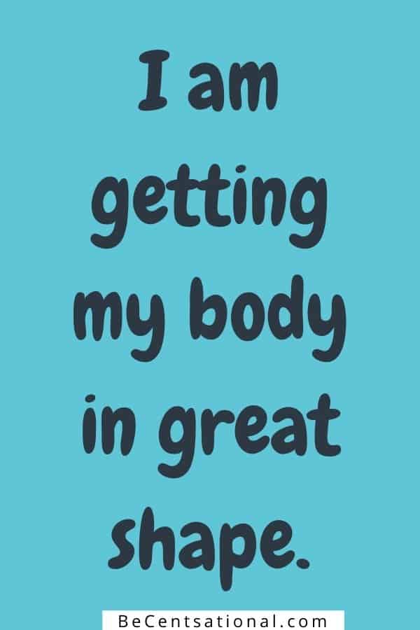 Healthy Body Affirmations