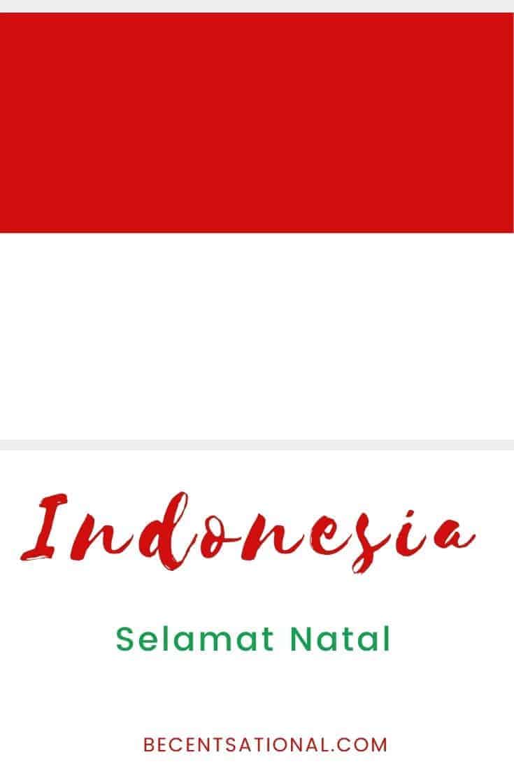How to say Merry Christmas in Indonesian