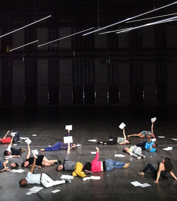 The setting of Boris Charmatz's manger (photo: Ursula Kaufmann)