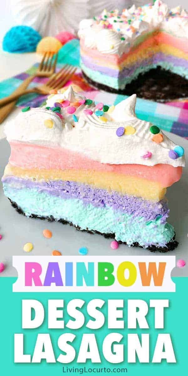 Unicorn Rainbow Dessert Lasagna Unicorn Party Food