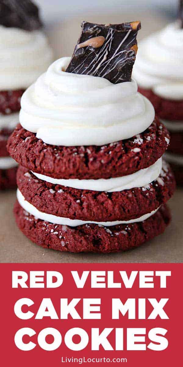 Easy Red Velvet Cookies Cake Mix Cookie Recipe