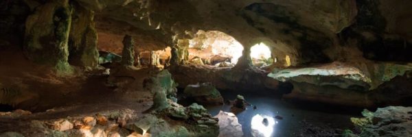 Conch bar caves in turks & caicos.