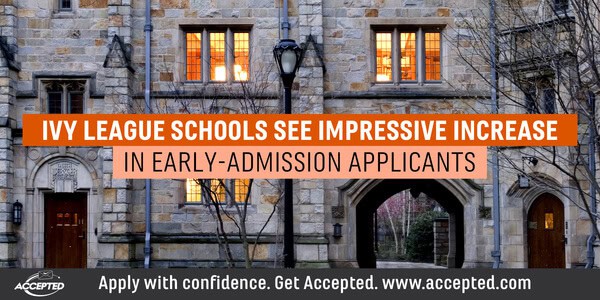 Ivy league schools see impressive increase in early-admissions applicants