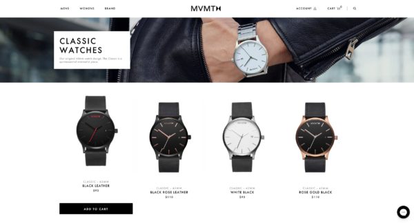 Example of Product Grid on Ecommerce Category Page