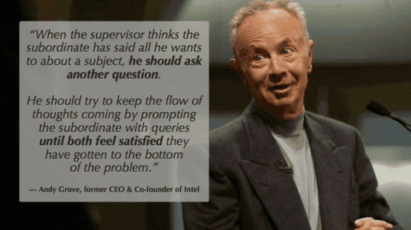 How great leaders get out of management debt and stay that way 5 To get out of Management Debt, ask one more questions like Andy Grove